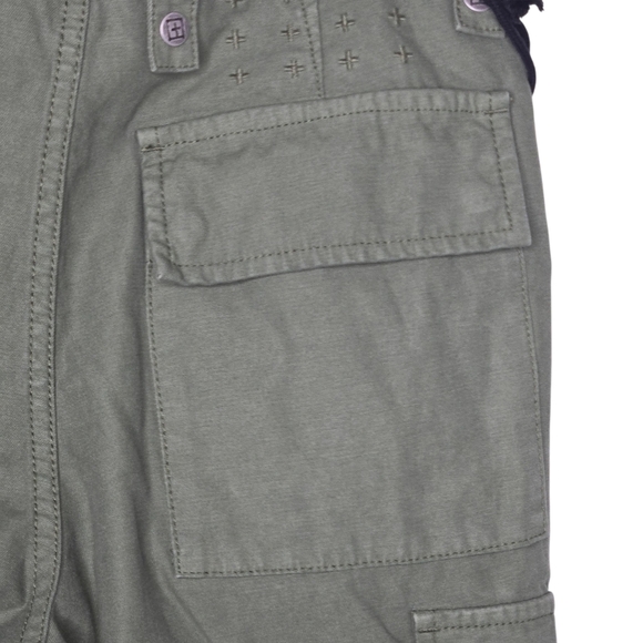 KSUBI Womens Army Green High Rise Interlude Ankle Cargo Pants Size Medium - Picture 7 of 14